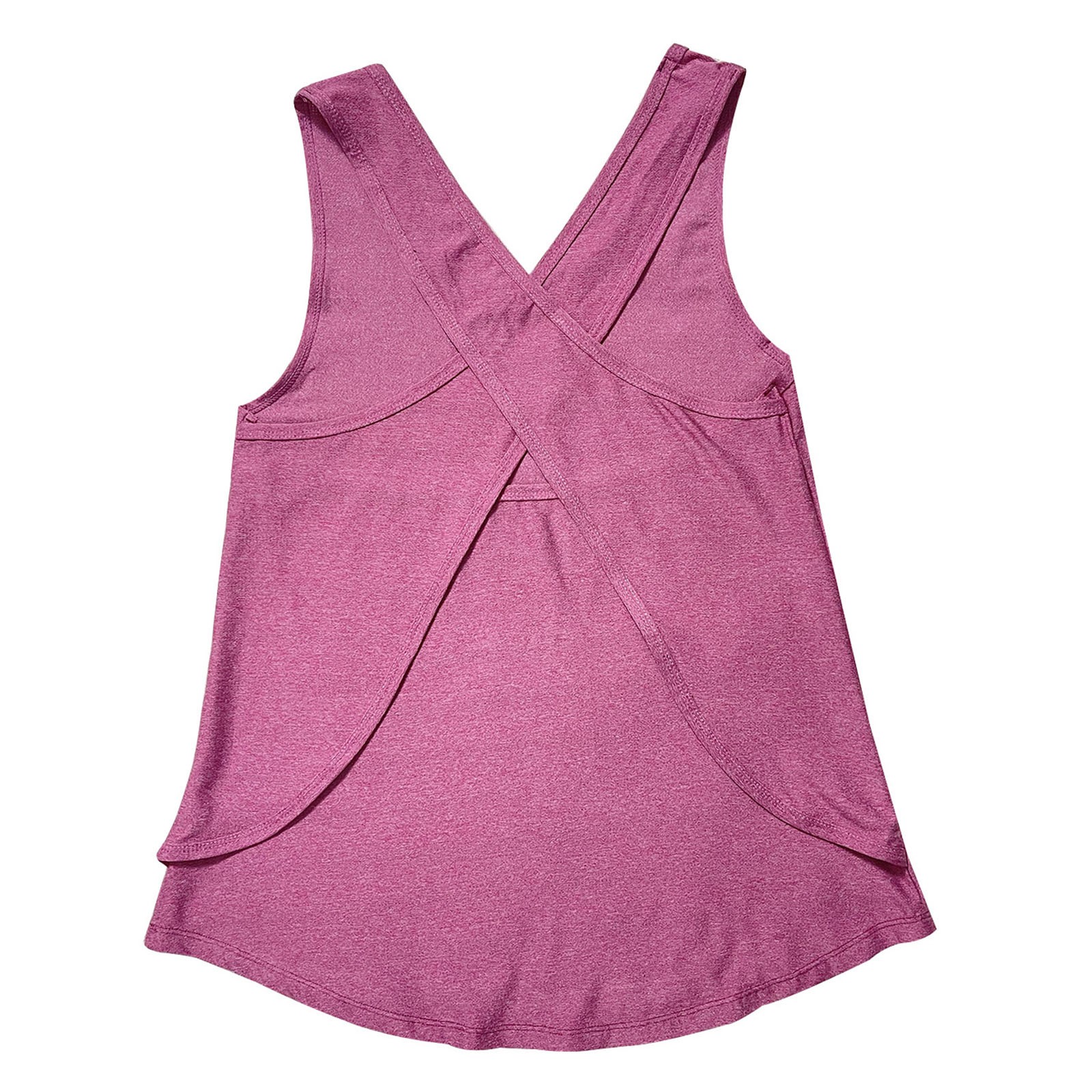 thumbnail image 4 of Top sin espalda con cuello redondo para mujer - Poliéster ligero - Versátil para el uso diario, los deportes y el descanso, 4 of 4
